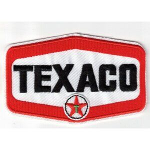 (5) Texaco Gas Station Vintage 3in Embroidered Iron-on Patch